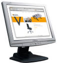 Fotografía de ordenador con pantallazo de la web vimovi.com