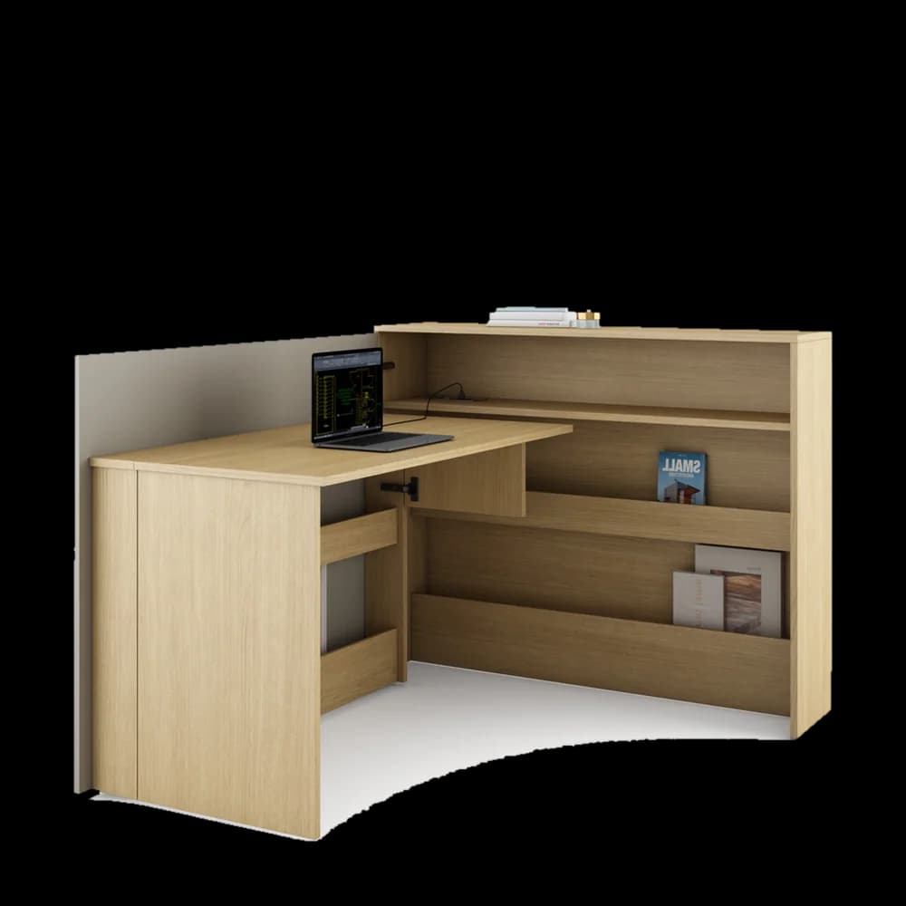 Escritorio - Elva Izquierdo - Plegable con Compartimentos Interiores de Torga